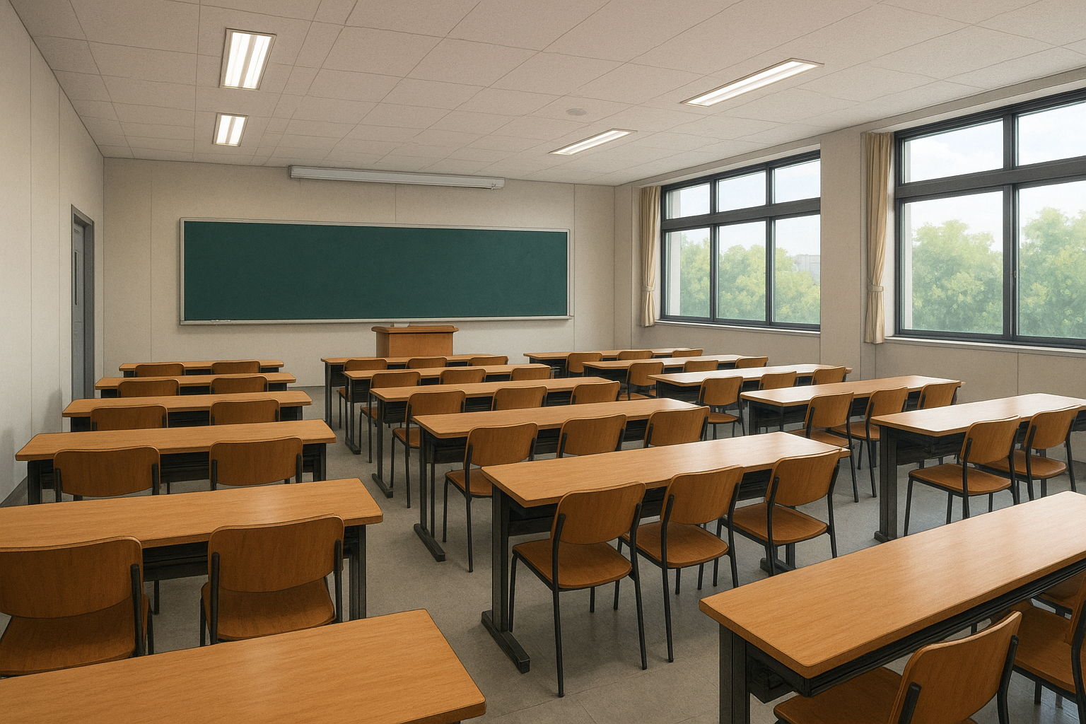 塾・大学・専門学校の学習空間背景フリー素材｜無料・商用利用OK 高解像度