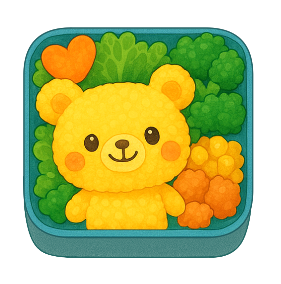 キャラ弁のお弁当フリー素材|ランチボックス食事シーン・無料・商用利用OK・高解像度