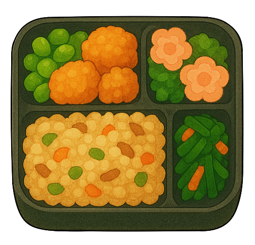 弁当食事シーンのフリー素材|ランチボックス背景・無料・商用利用OK・高解像度