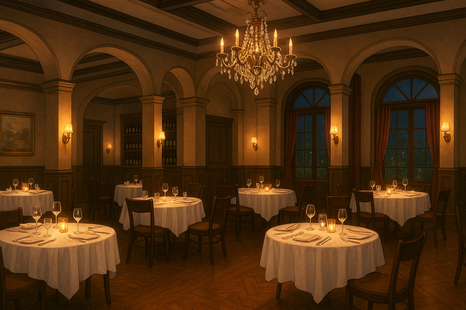 レストランの内装 フリー背景素材｜商用利用OK